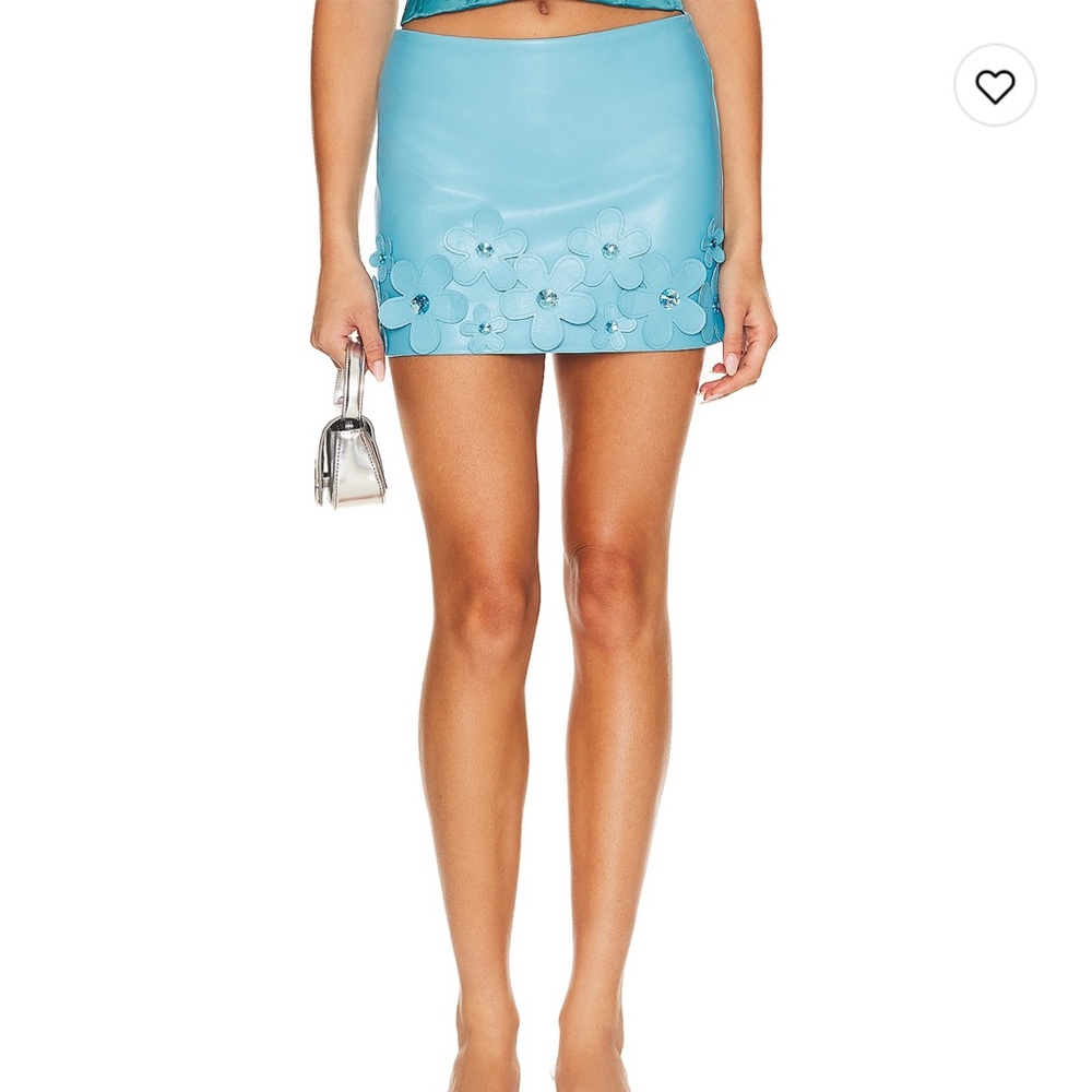 Nova faux leather mini skirt